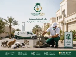 مكافحة القطط الضالة بالرياض