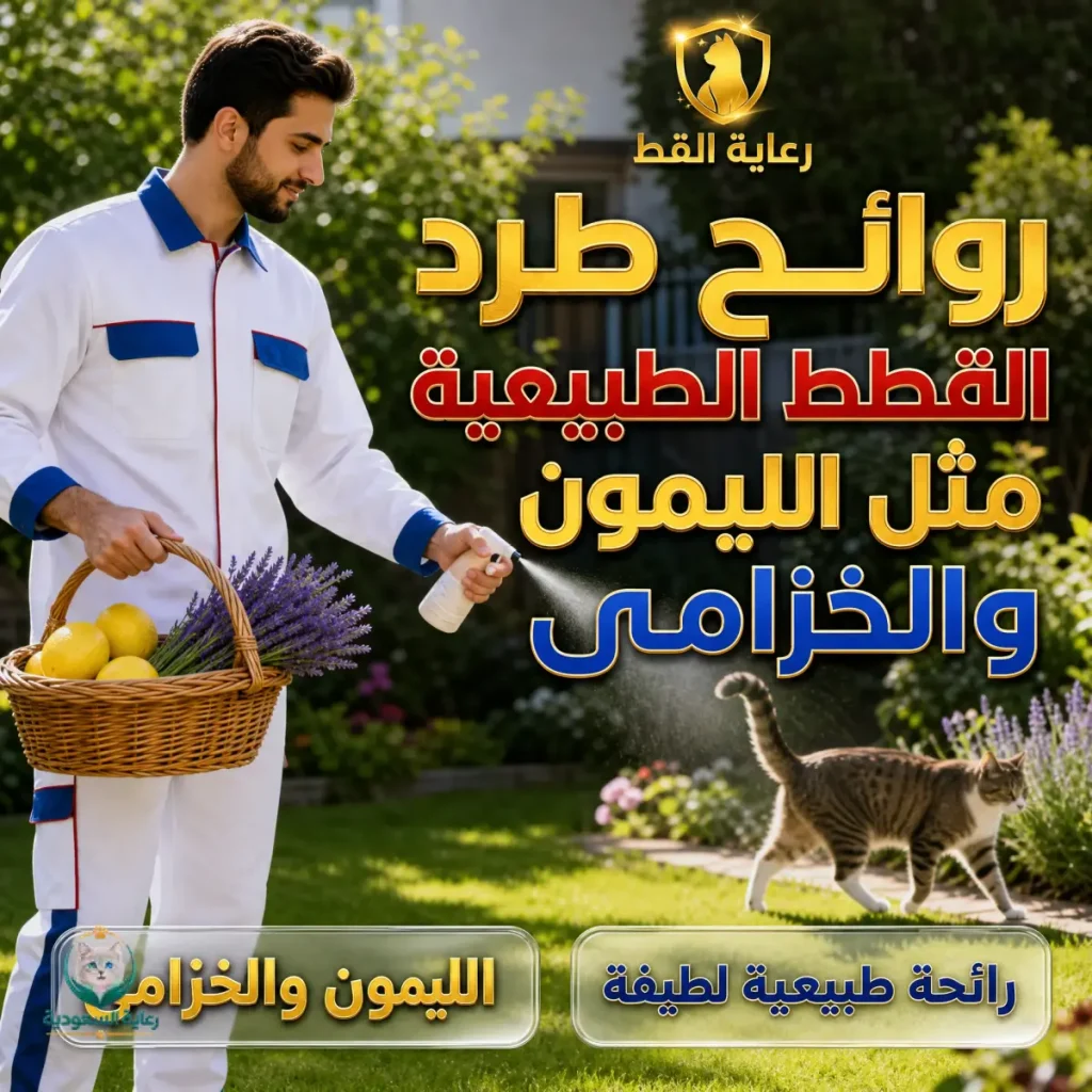 روائح طرد القطط الطبيعية مثل الليمون والخزامى
