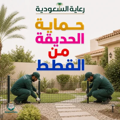 حماية الحديقة من القطط