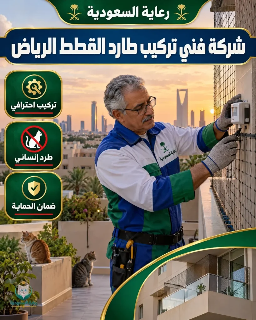 شركة فني تركيب طارد القطط الرياض
